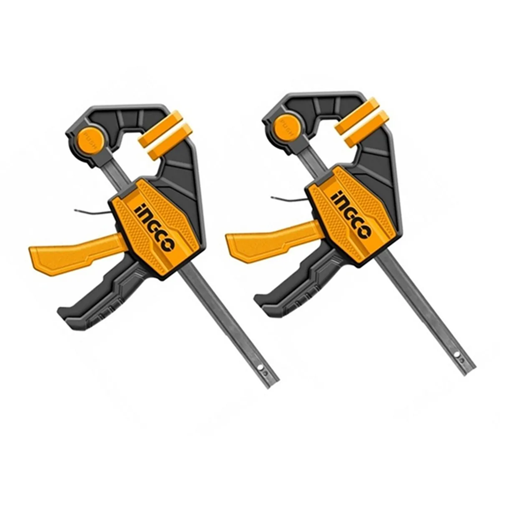PACK PRENSA INGCO RAPIDA MADERA CARPINTERO 12" 2 PIEZAS - 1
