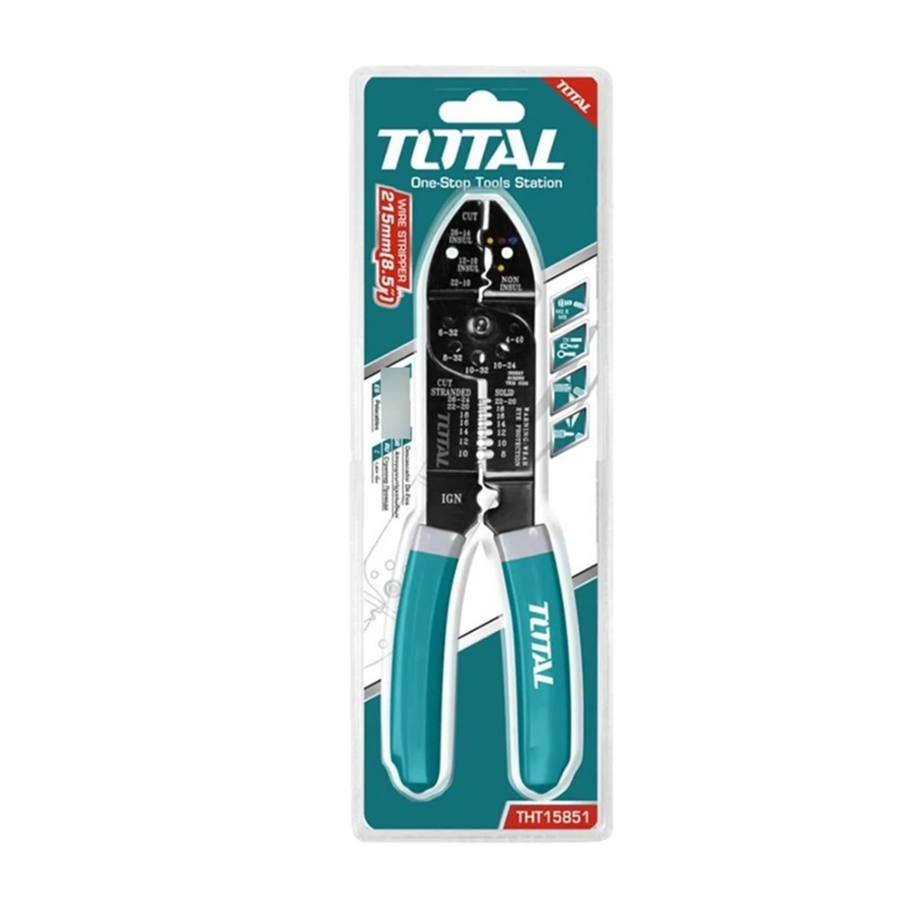 ALICATE TOTAL TOOLS PELACABLE 8.5" 215MM THT15851 - 2