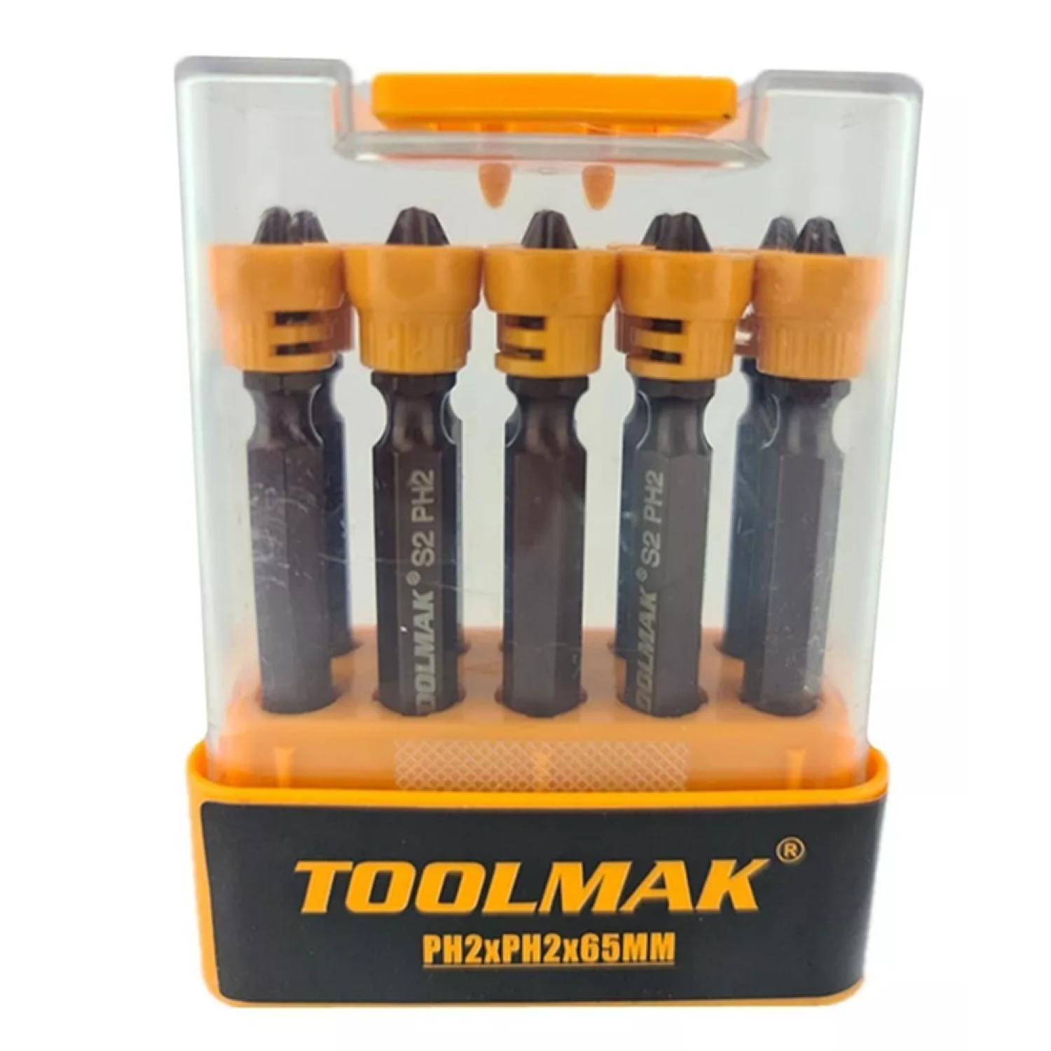PUNTA TOOLMAK SET JUEGO PHILIPS DOBLE S2 PH2 10PCS MAGNETICO - 1