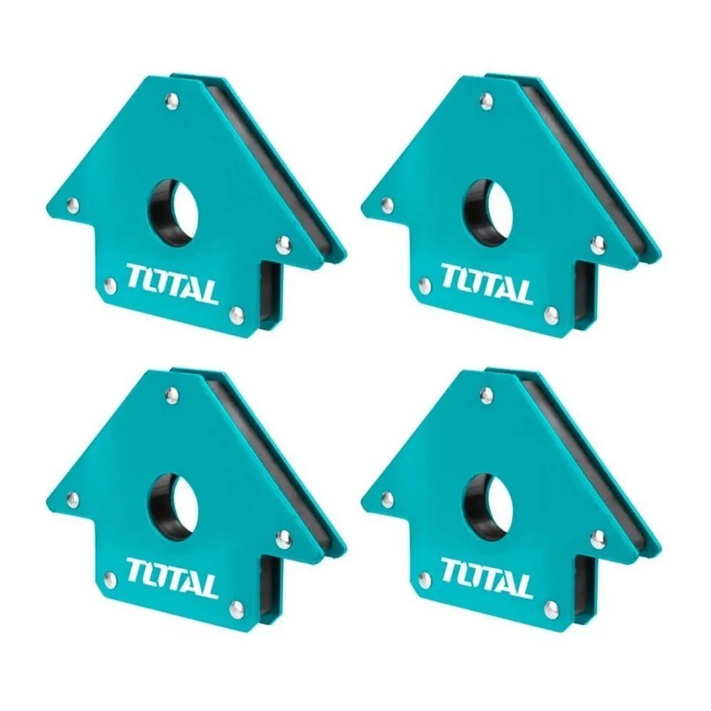 PACK ESCUADRA TOTAL TOOLS MAGNETICA 50 LBS 4" SOLDAR 4 PIEZAS - 1