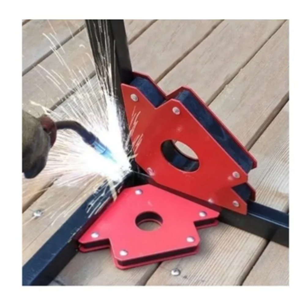 PACK ESCUADRA TOTAL TOOLS MAGNETICA 50 LBS 4" SOLDAR 4 PIEZAS - 3