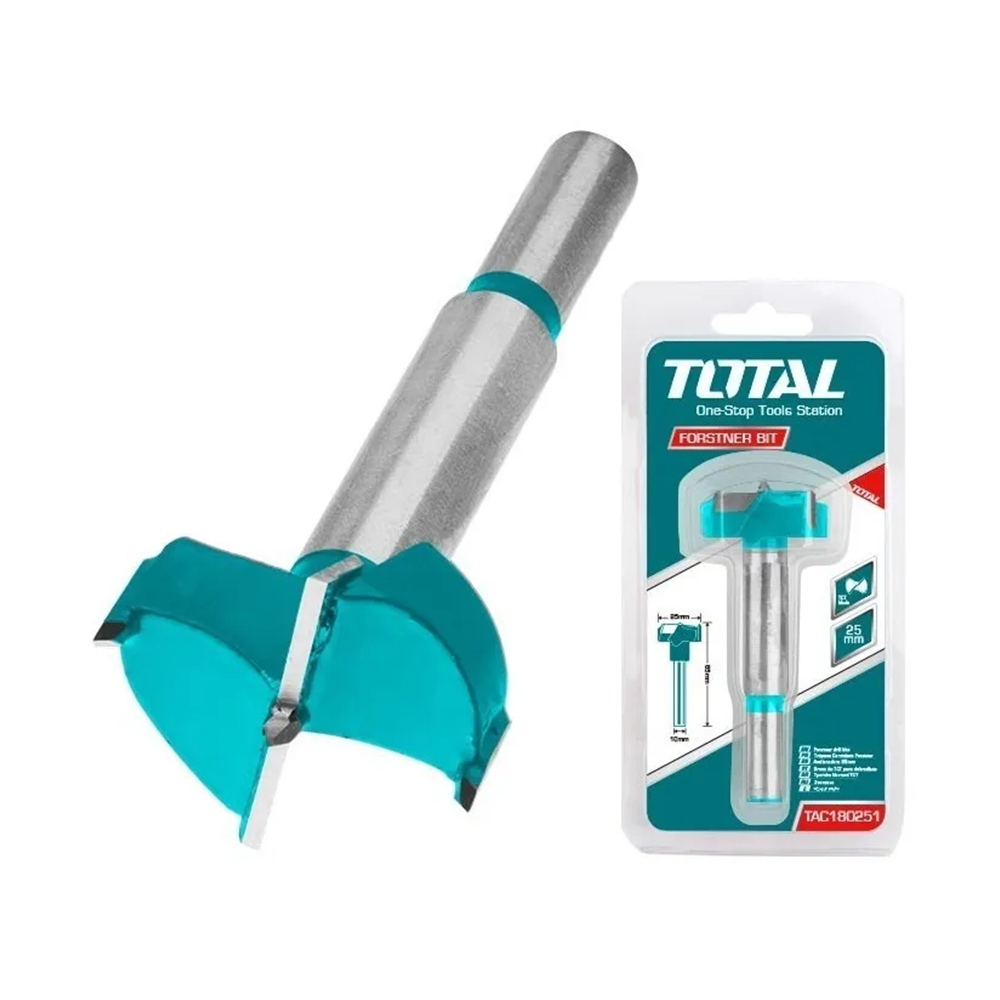 BROCA TOTAL TOOLS FORTSNER MADERA 25MM TAC180251 - 1