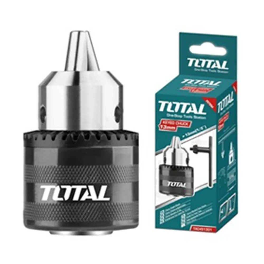 MANDRIL TALADRO TOTAL TOOLS CHUCK 13 MM + LLAVE TAC451301 - 1