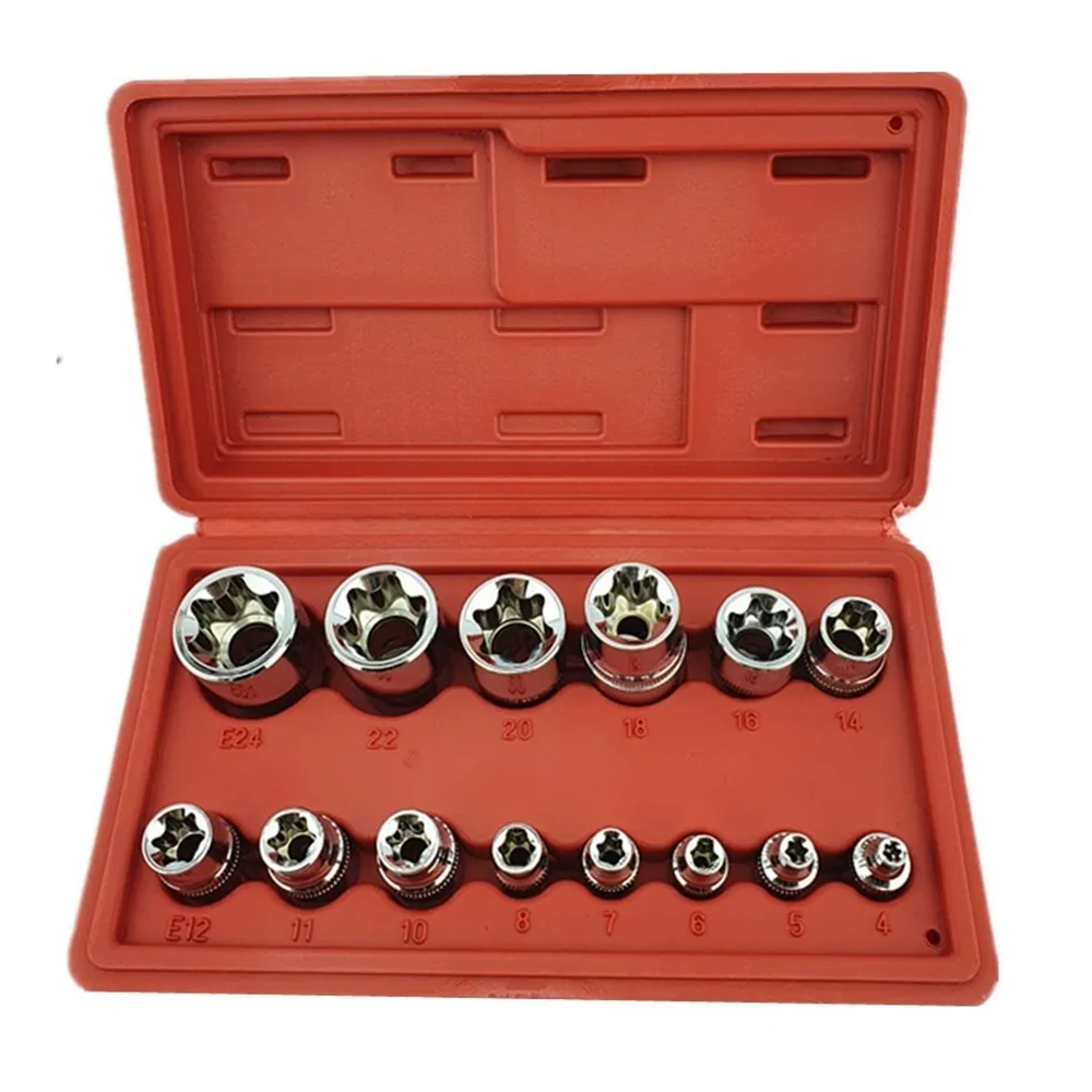 KIT TORXMETER SET JUEGO DADOS ESTRELLA HEMBRA 14 PIEZAS - 1