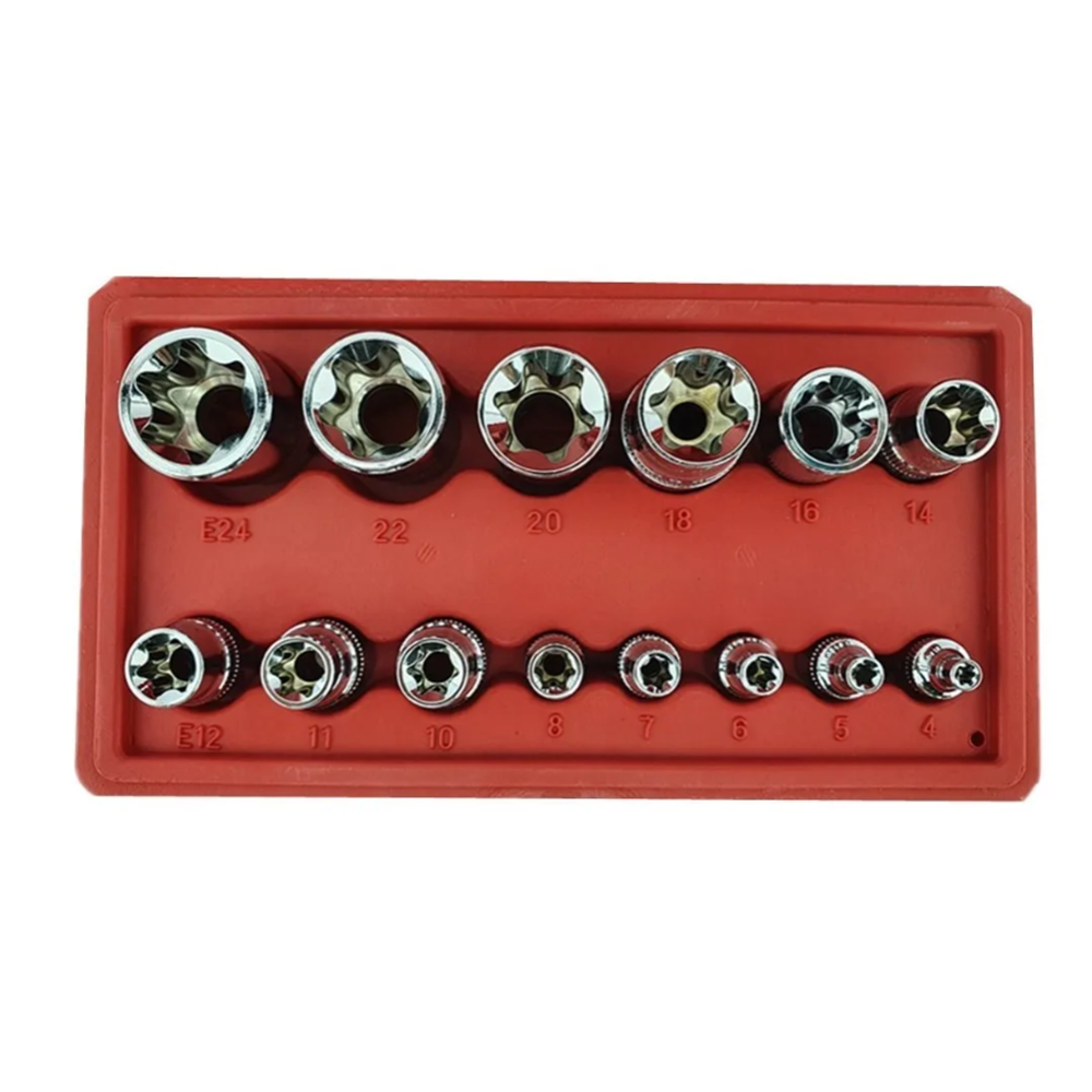 KIT TORXMETER SET JUEGO DADOS ESTRELLA HEMBRA 14 PIEZAS - 3