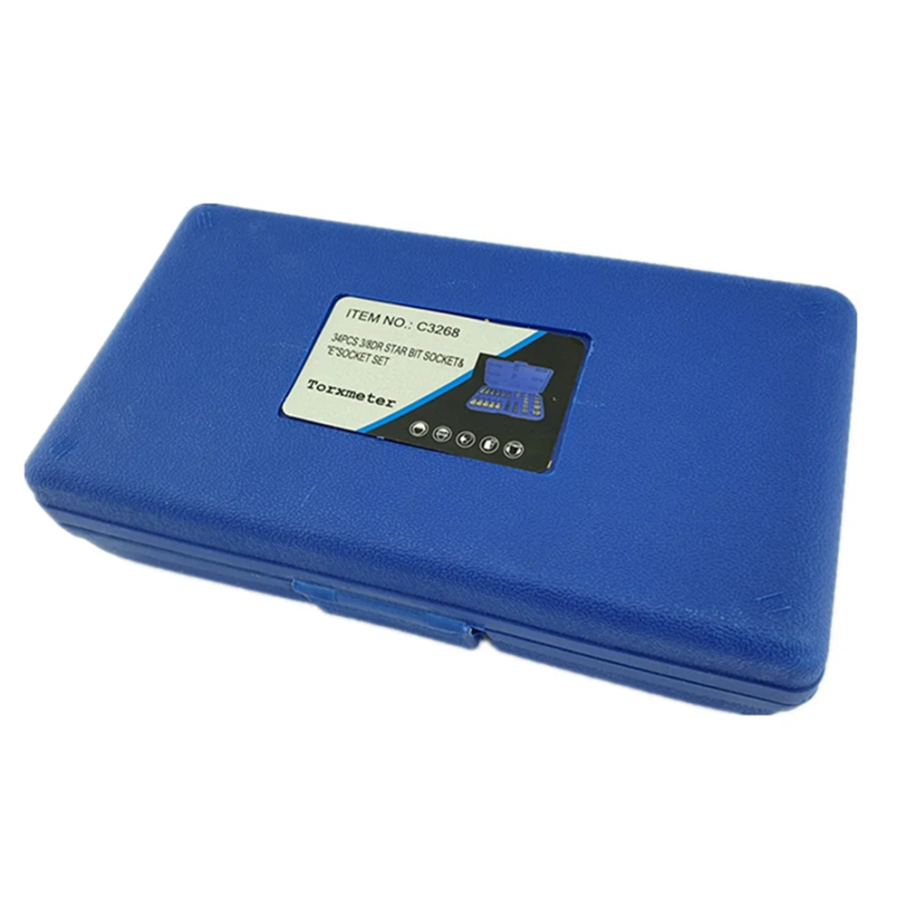 DADO TORXMETER JUEGO 3/8 ESTRELLA MACHO Y HEMBRA 34 PIEZAS - 4