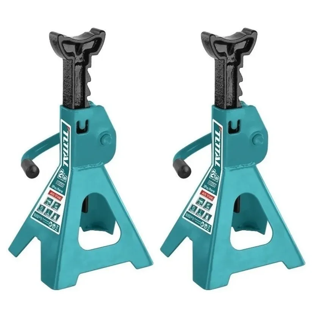 BANQUILLO TOTAL TOOLS CABALLETE SOPORTE 2 TONELADAS THJS0201 2 PIEZAS - 1