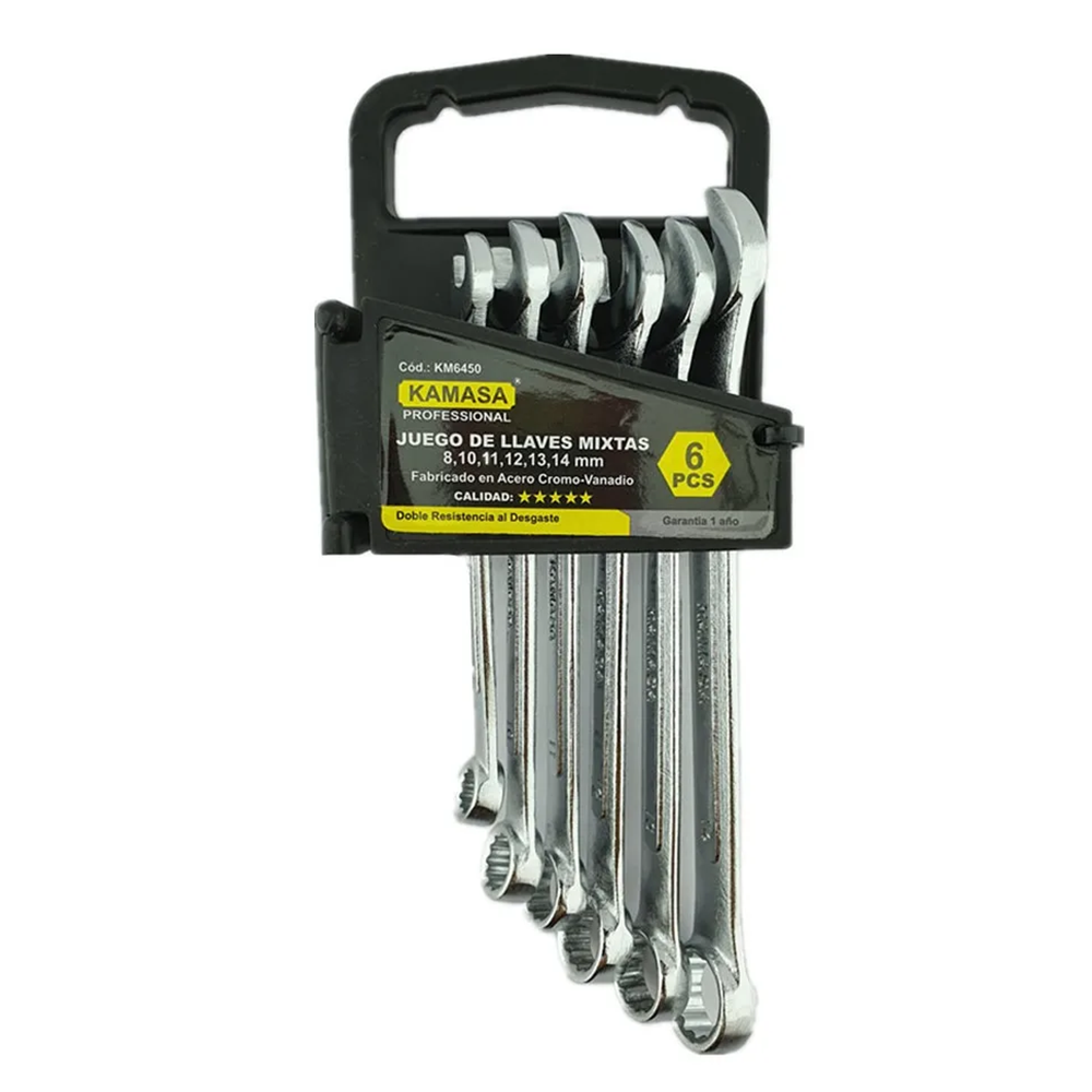 SET LLAVES KAMASA PUNTA CORONA KM6450 6 PIEZAS - 1