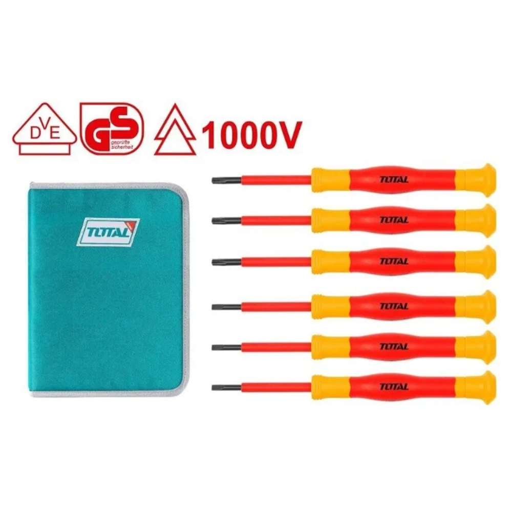 KIT JUEGO DESTORNILLADORES DE PRECISION AISLADOS 6 PCS TOTAL - 2