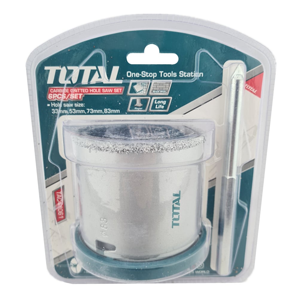 BROCA SIERRA COPA DIAMANTADA 6 PCS TOTAL TAC44061 - 1