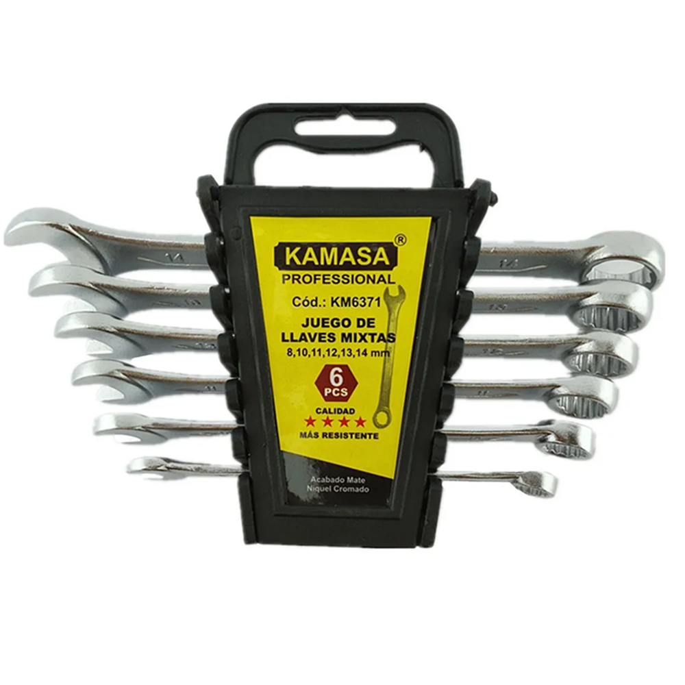 SET LLAVES KAMASA PUNTA CORONA KM6371 6 PIEZAS - 1