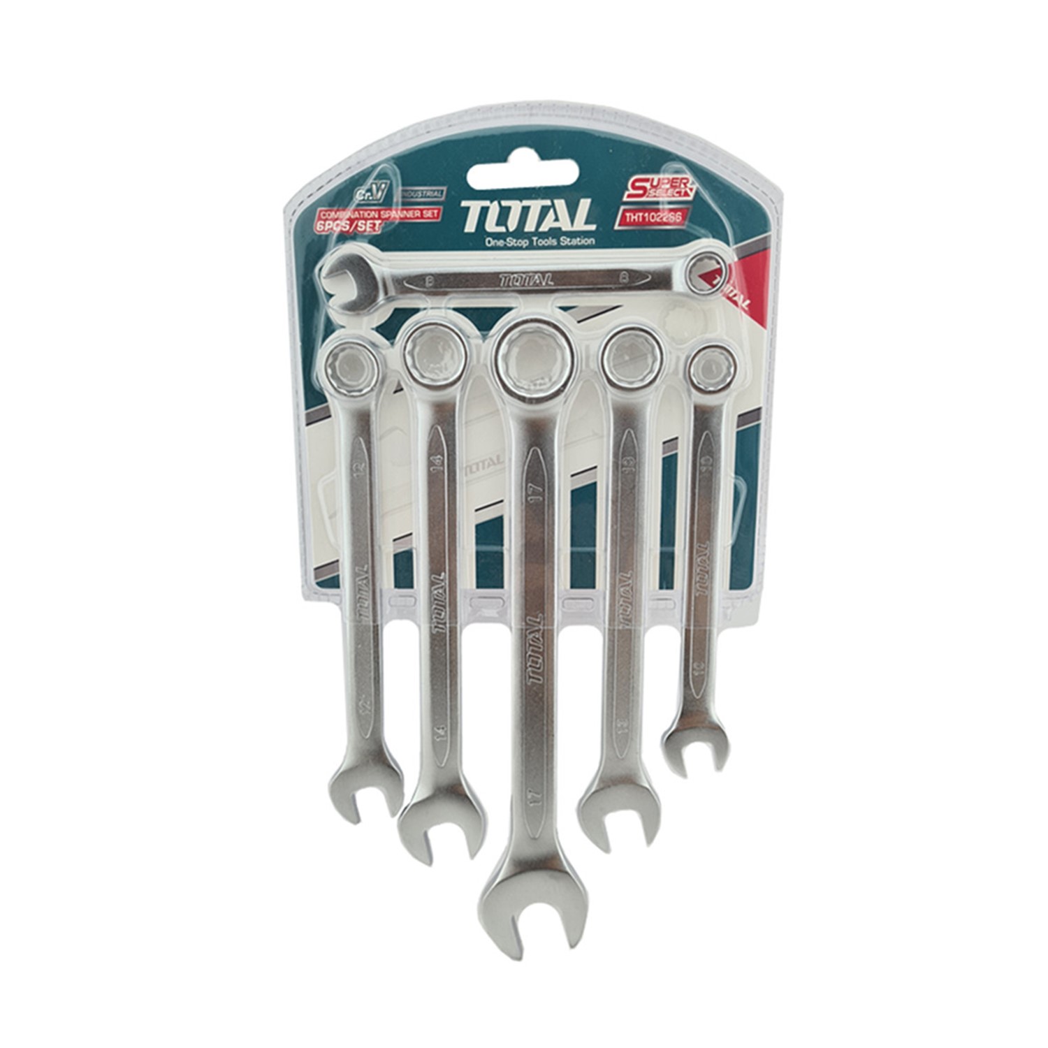 SET LLAVES TOTAL TOOLS PUNTA CORONA THT102266 6 PIEZAS - 2