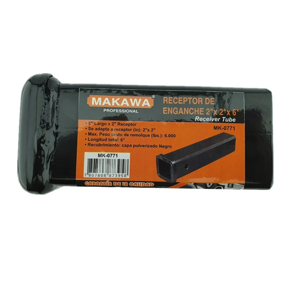 TUBO RECEPTOR DE ENGANCHE 2PULG X 2PULG X 6PULG MAKAWA MK0771 - 4