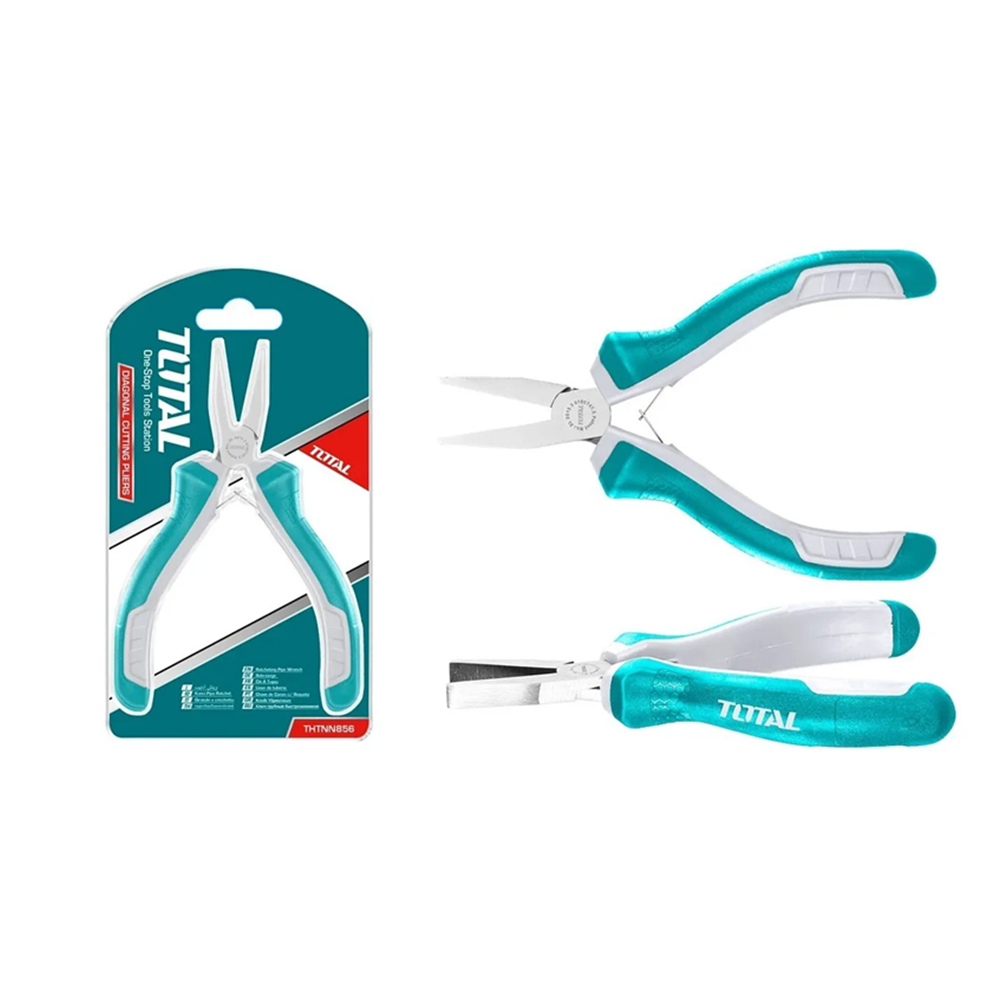 MINI ALICATE TOTAL TOOLS PUNTA PLANA 4.5" THTMN856 - 1