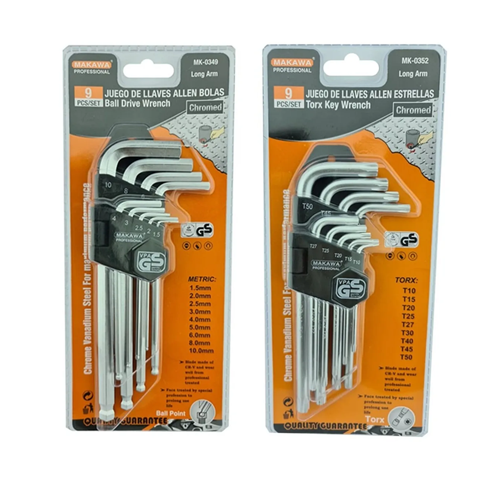 SET LLAVES MAKAWA ALLEN HEXAGONAL ESTRELLA MEDIANAS - 1