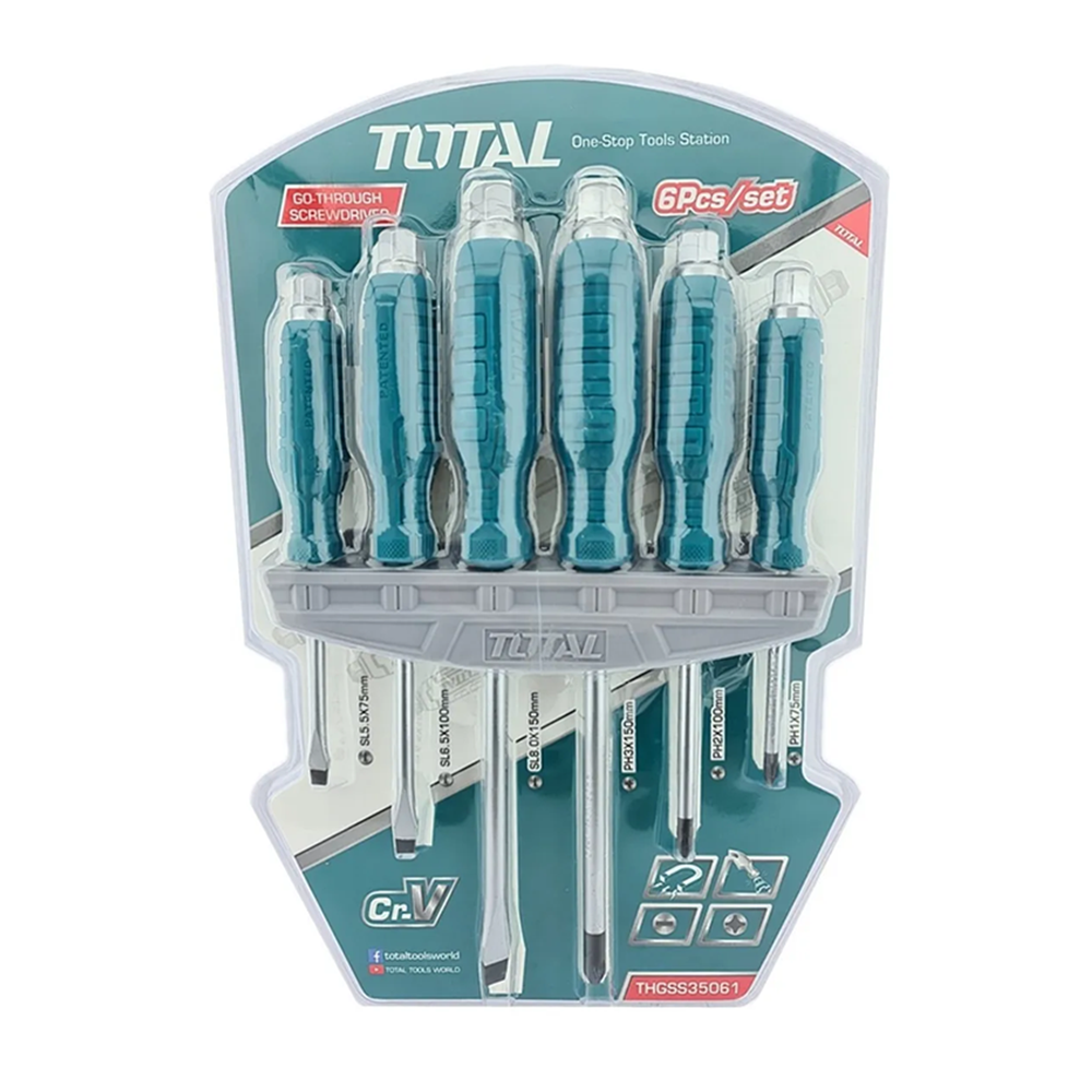 SET DE DESTORNILLADORES DE GOLPE 6 PIEZAS TOTAL THGSS35061 - 3