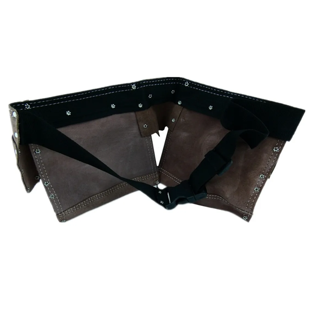 COLETO CARPINTERO DE CUERO DOBLE PORTA HERRAMIENTA TMK19831 - 4