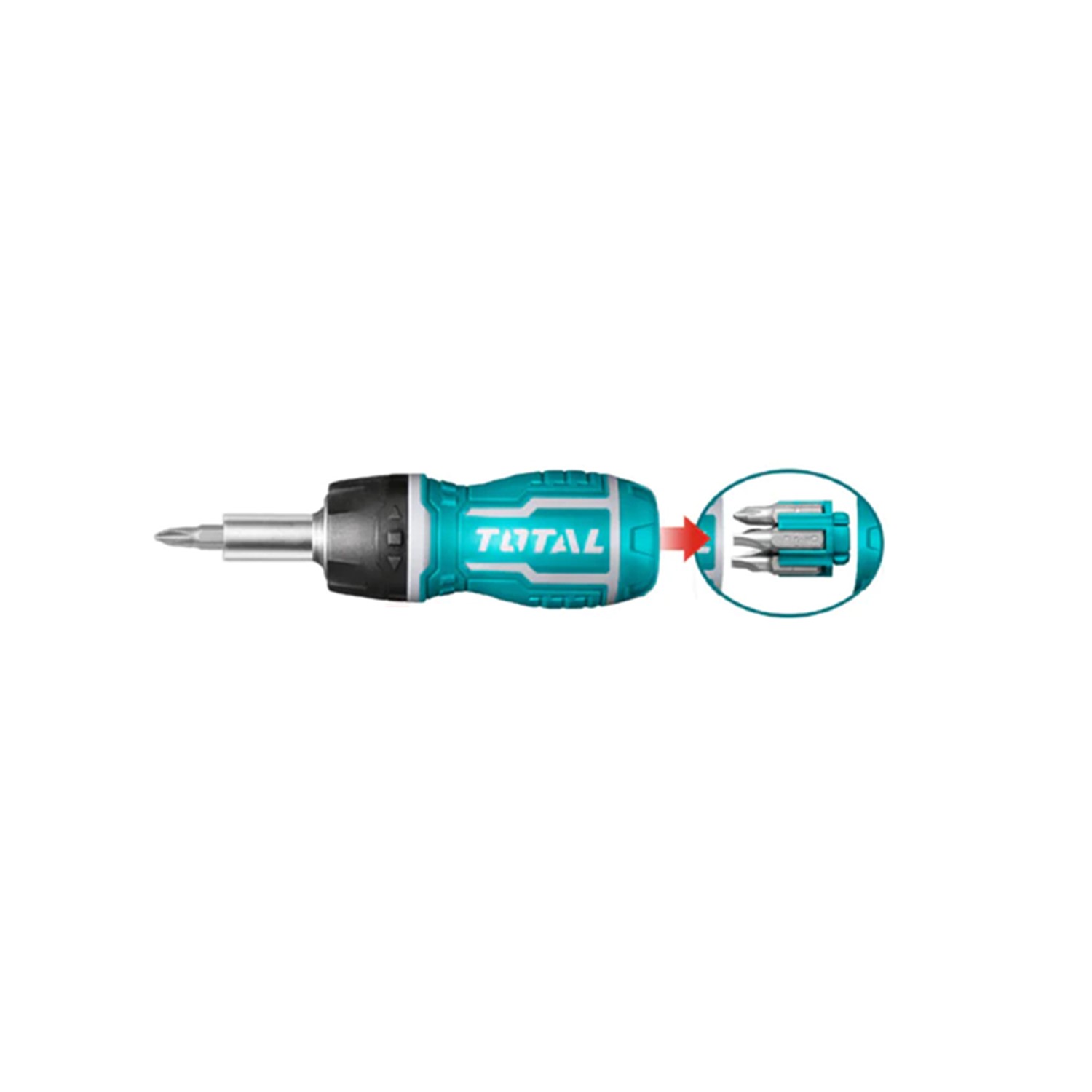 DESTORNILLADOR RATCHET 8 EN 1 TOTAL TACSDS1726 - 1