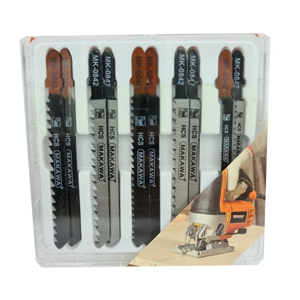 HOJA SIERRA MAKAWA SET JGO CALADORA P/ MADERA 10 PCS MK0842 - 2