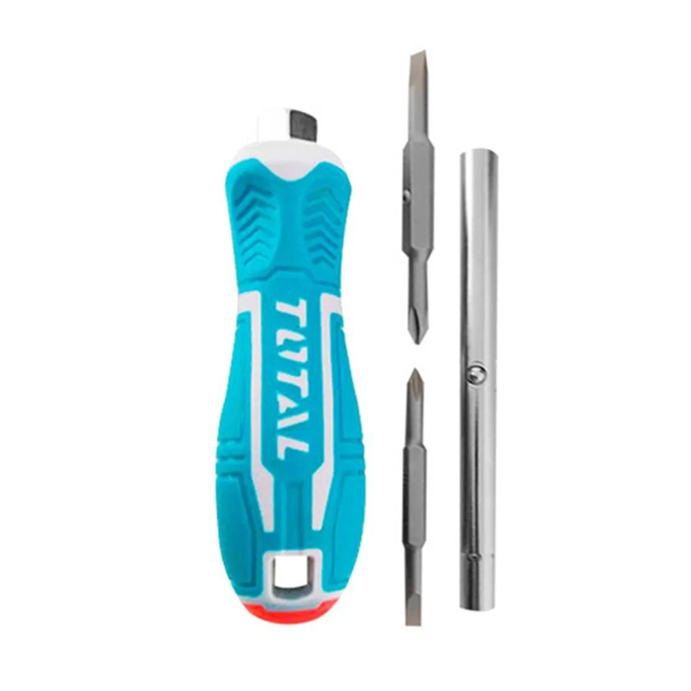 SET DESTORNILLADOR TOTAL TOOLS PUNTAS 6 EN 1 THT2506076 - 1