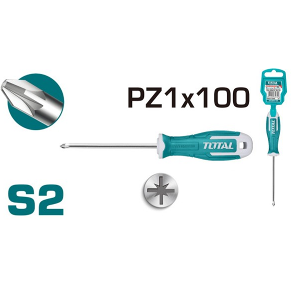 DESTORNILLADOR TOTAL TOOLS THT26PZ1100 PHILLIPS 100MM - 2