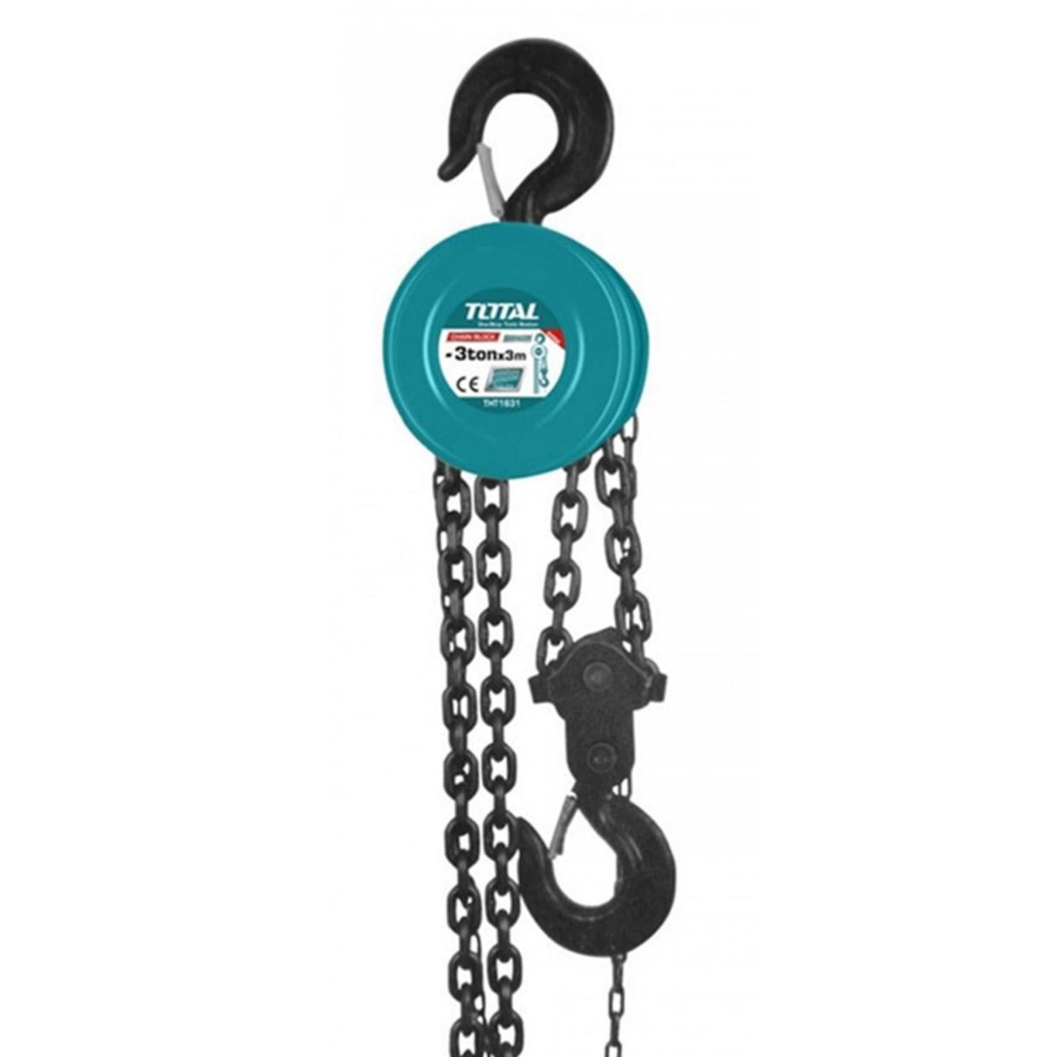 TECLE TOTAL TOOLS CON CADENA MANUAL 3 TONELADA 3 METROS - 1