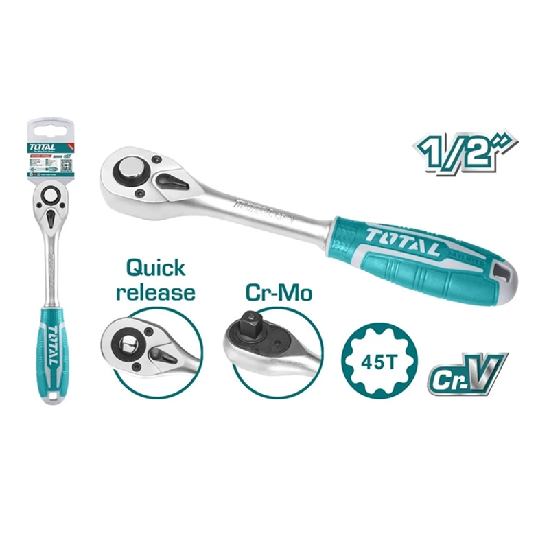 LLAVE CHICHARRA CUADRANTE 1/2 PULGADAS TOTAL THT106126 - 2