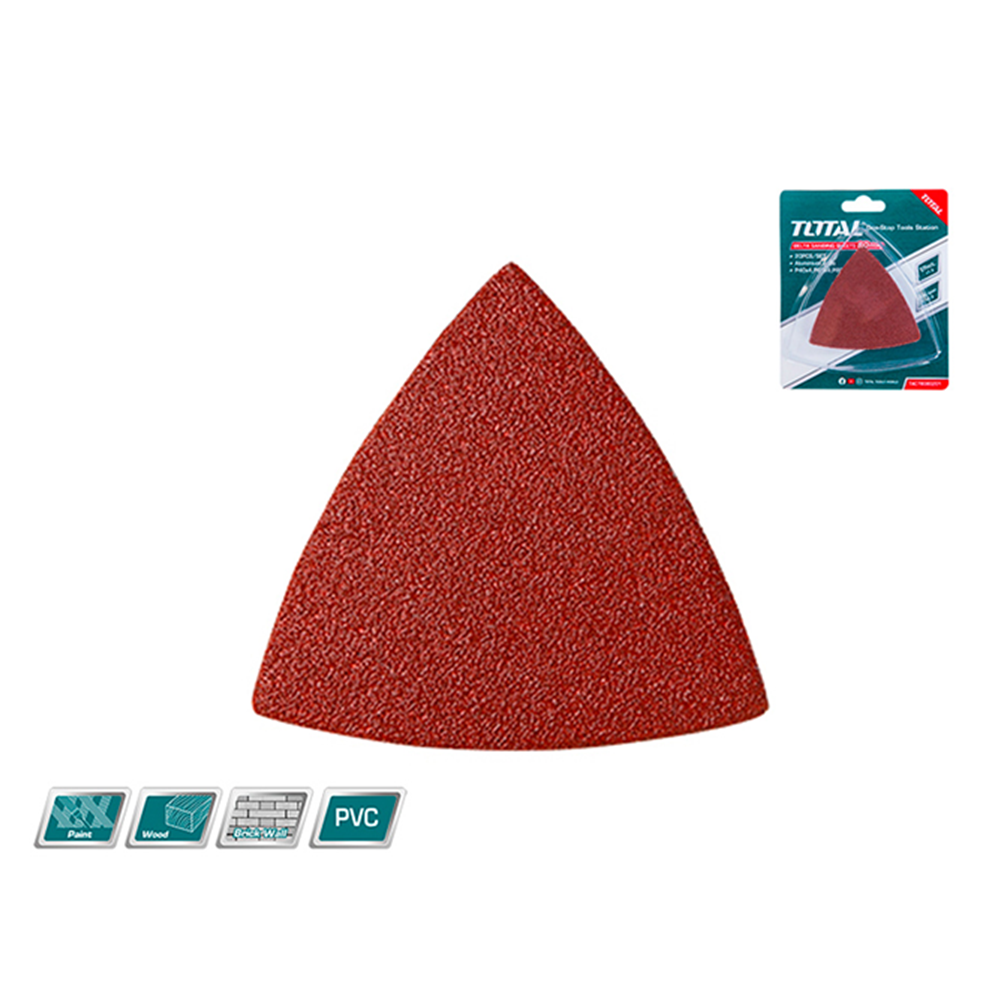 LIJA TOTAL TOOLS 20 DELTA P/ HERRAMIENTA OSCILANTE MULTIUSO 80MM TAC78080201 - 2