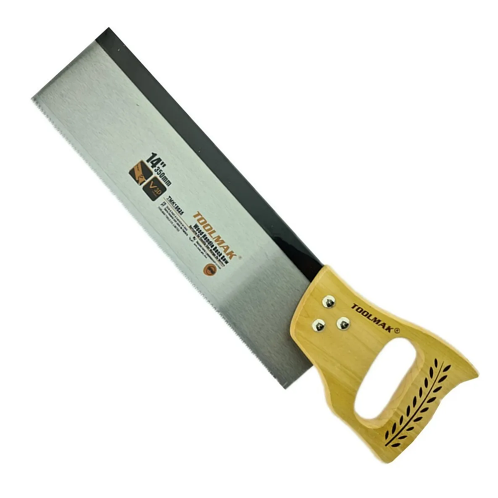 SERRUCHO TOOLMAK SIERRA COSTILLA MANGO MADERA 350MM TMK19625 - 1