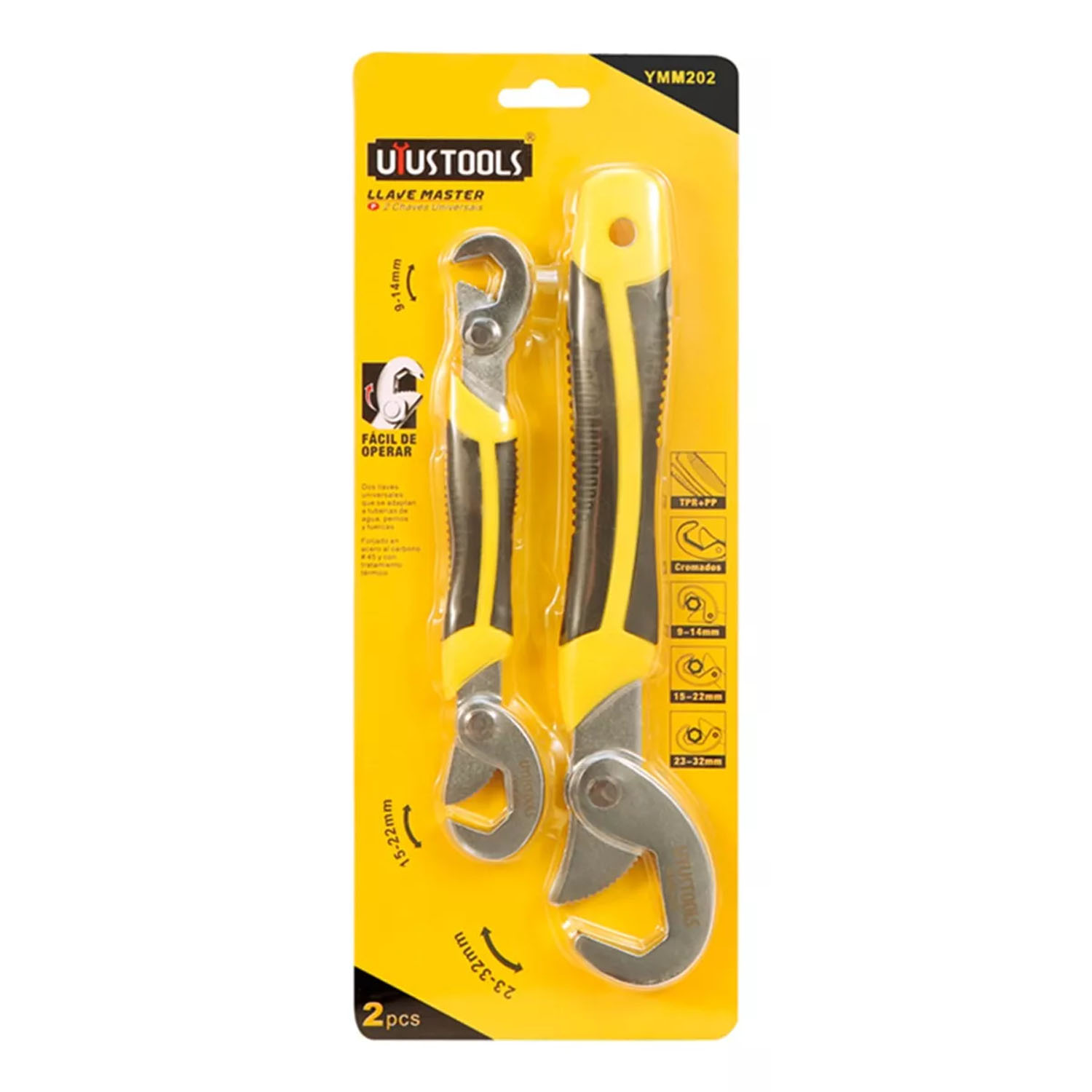 LLAVES TUERCA AJUSTABLES UNIVERSALES 9-32MM UYUSTOOLS - 1