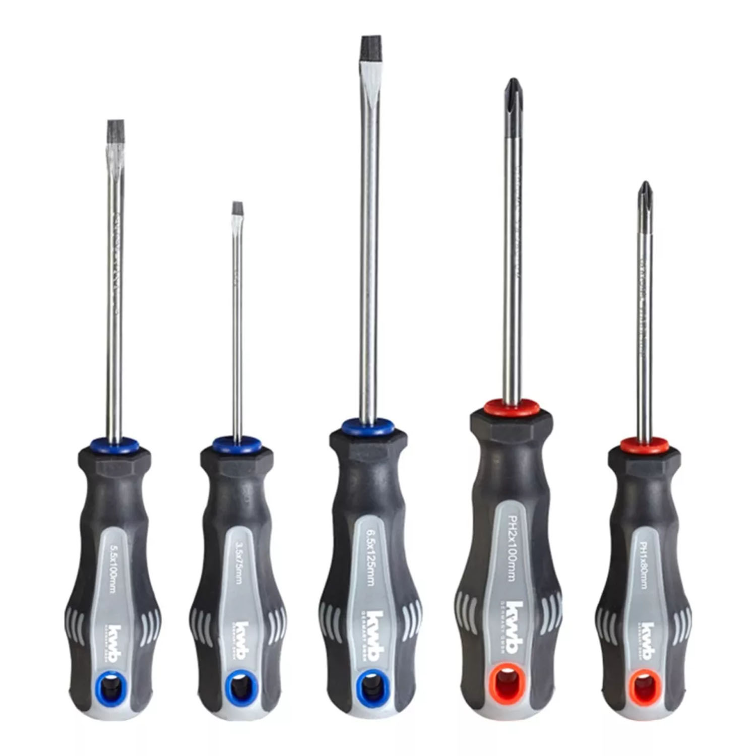 SET JUEGO DESTORNILLADORES 5 PIEZAS KWB 665205 - 1
