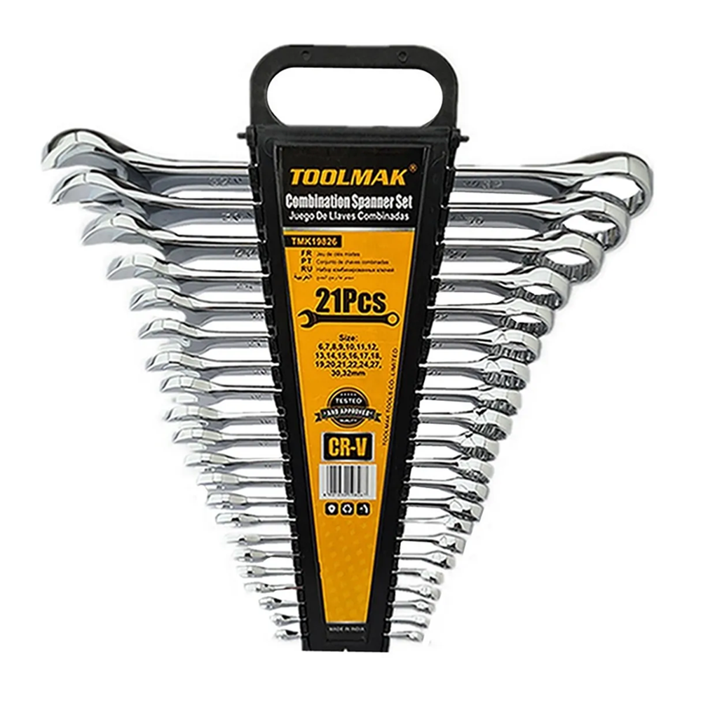 KIT SET JUEGO DE LLAVES PUNTA - CORONA 21 PIEZAS TOOLMAK TMK19826 - 2