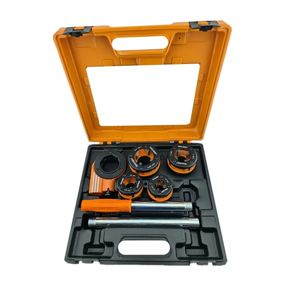 SET KIT JUEGO DE TERRAJAS MANUAL PARA TUBO 4 PIEZAS MAKAWA MK0536 - 1