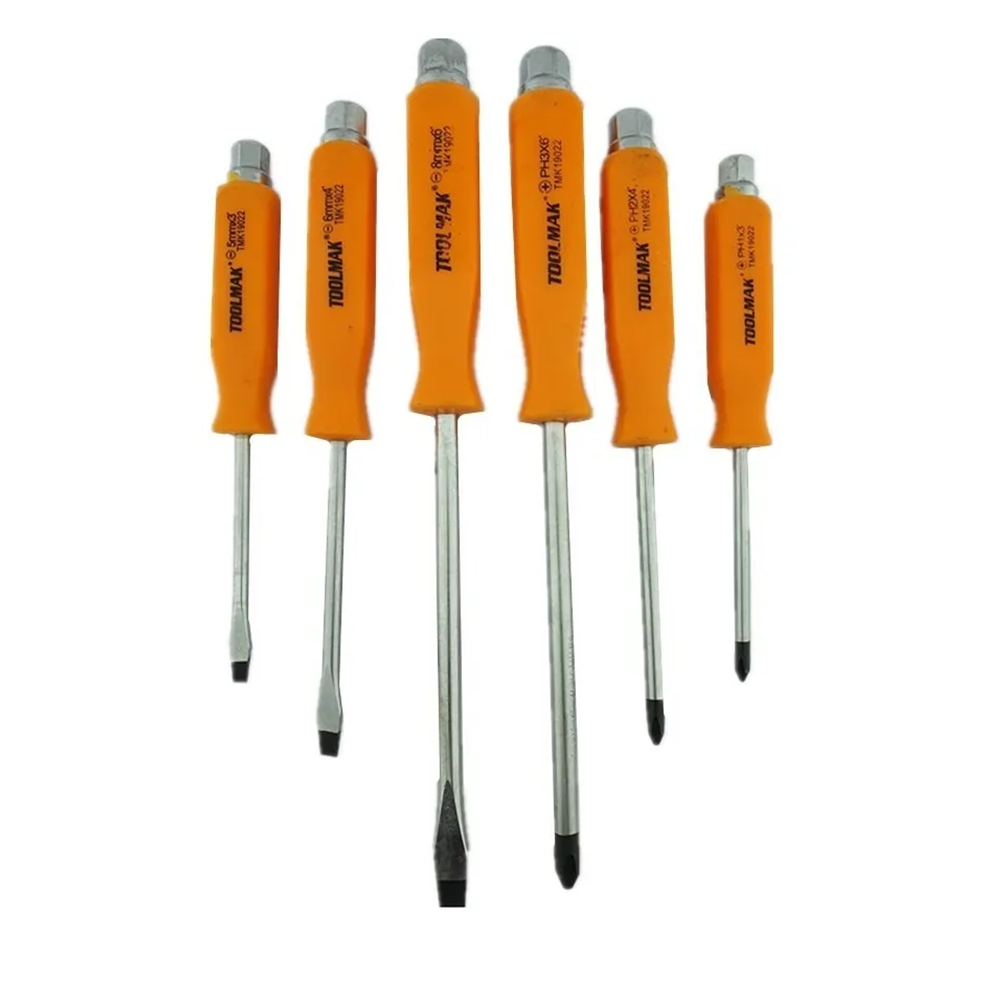 SET DESTORNILLADORES TOOLMAK GOLPE TMK19022 6 PIEZAS - 1