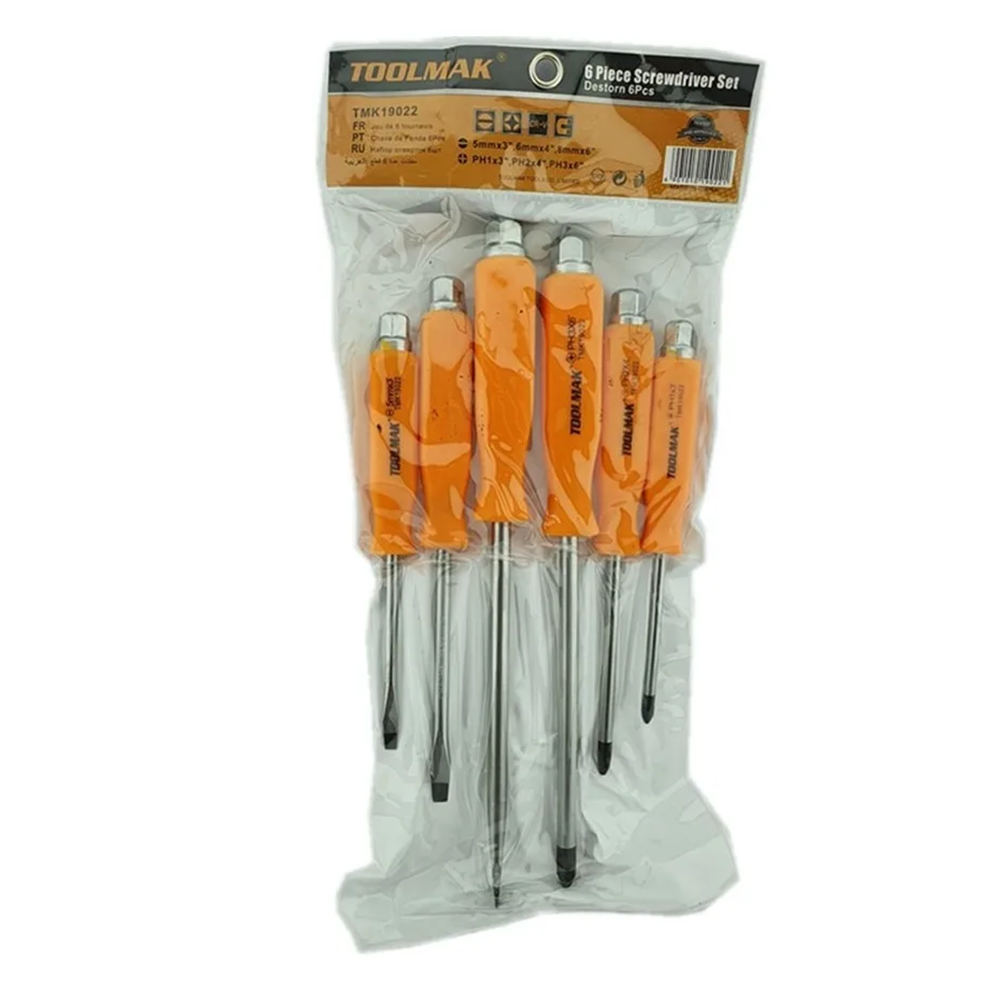 SET DESTORNILLADORES TOOLMAK GOLPE TMK19022 6 PIEZAS - 2