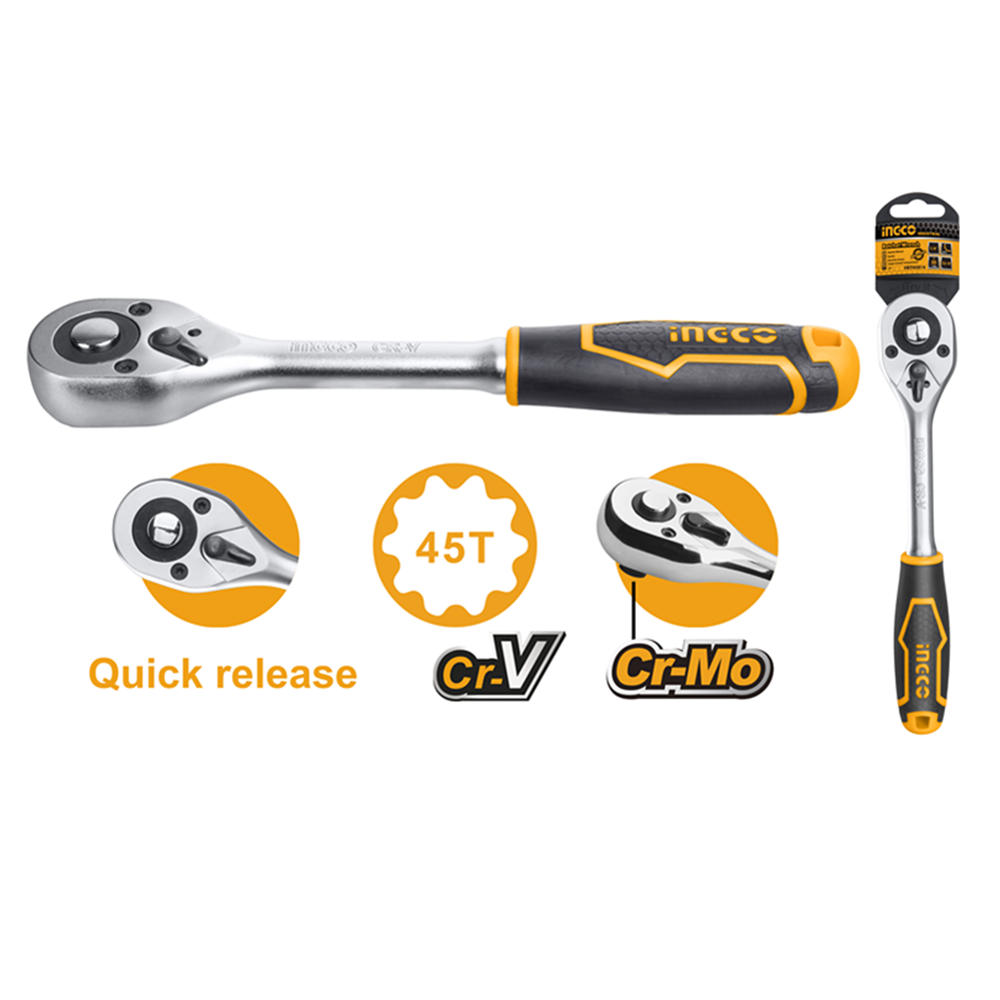 LLAVE INGCO HRTH0838 CHICHARRA CUADRANTE 3/8" - 2