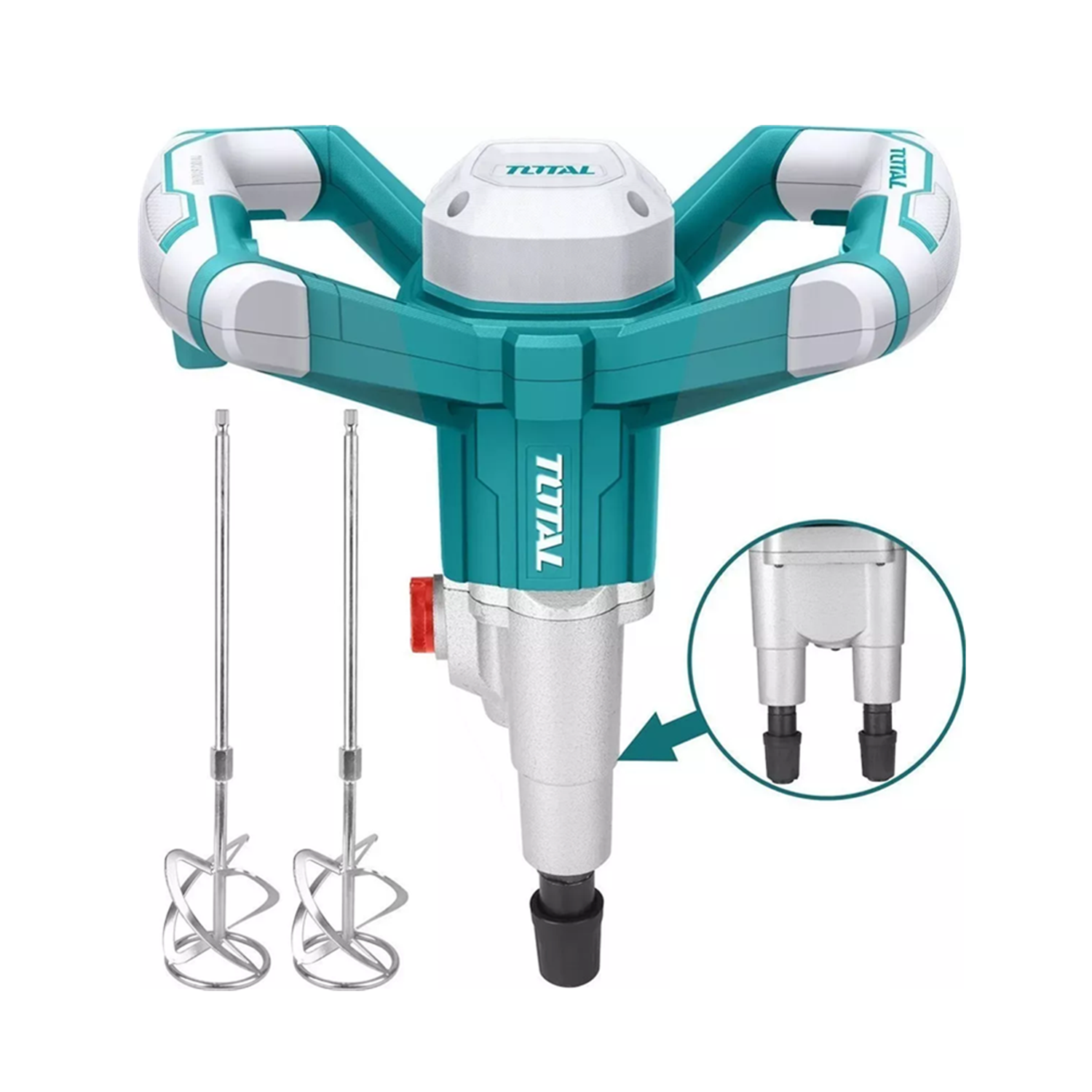 MEZCLADOR TOTAL TOOLS BEKRON PINTURA CEMENTO 1800W TD616006 - 1