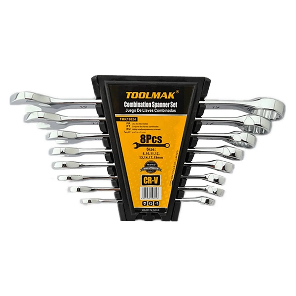 SET LLAVES TOOLMAK PUNTA CORONA TMK19824 8 PIEZAS - 1