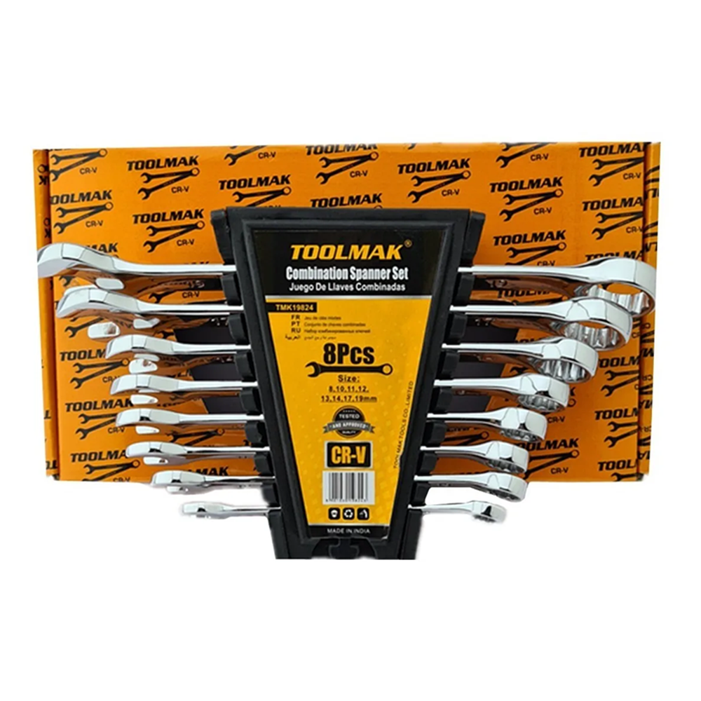 SET LLAVES TOOLMAK PUNTA CORONA TMK19824 8 PIEZAS - 2