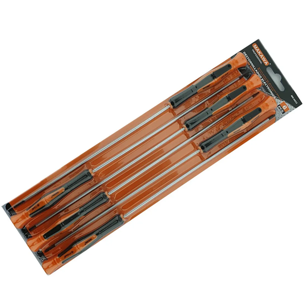 SET DESTORNILLADORES MAKAWA ELECTRONICA MK0822 6 PIEZAS - 1