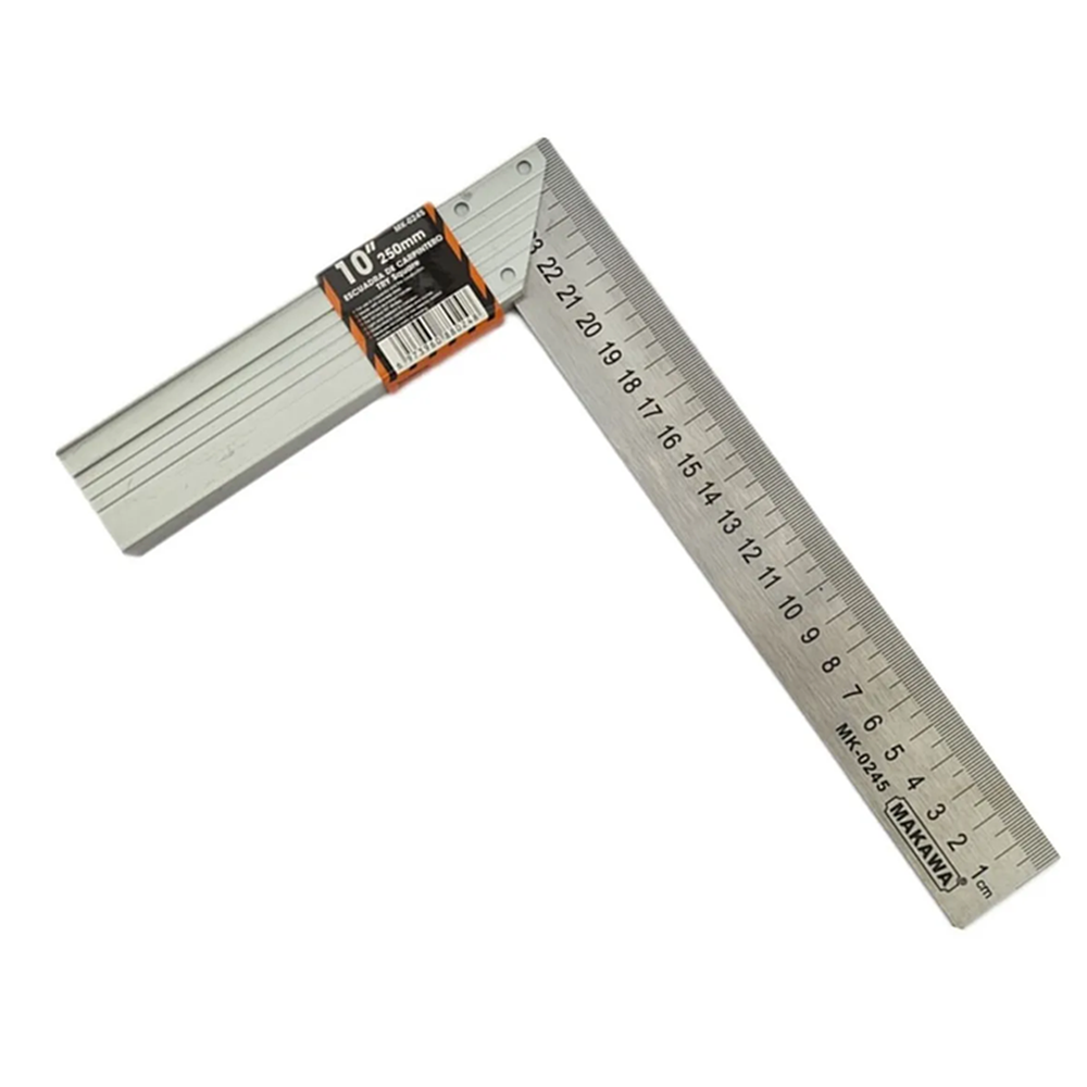 ESCUADRA CARPINTERO MAKAWA ACERO ESQUINA 10" TEMPLADO MK0245 - 2