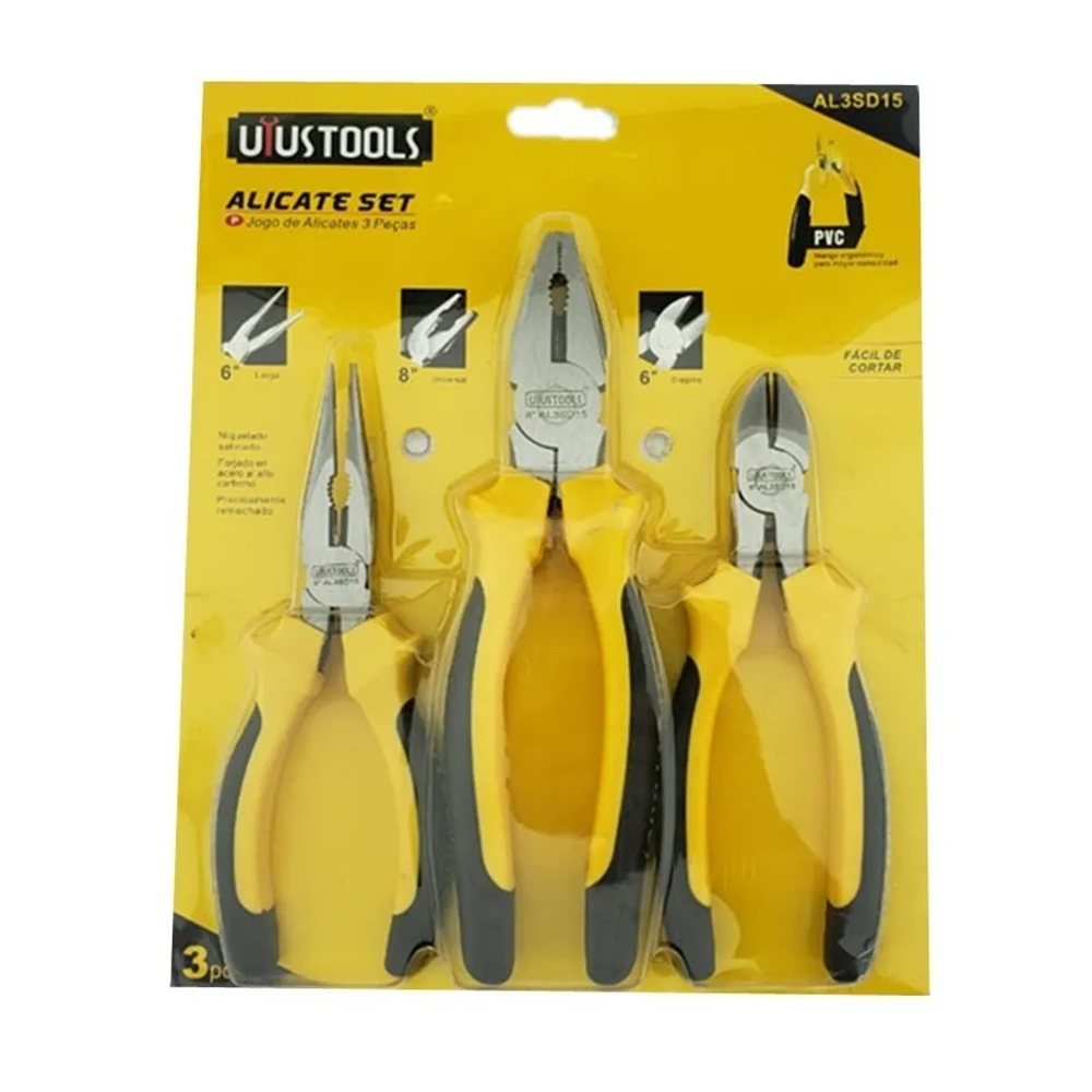 SET ALICATES UYUSTOOLS AL3SD15 3 PIEZAS - 1