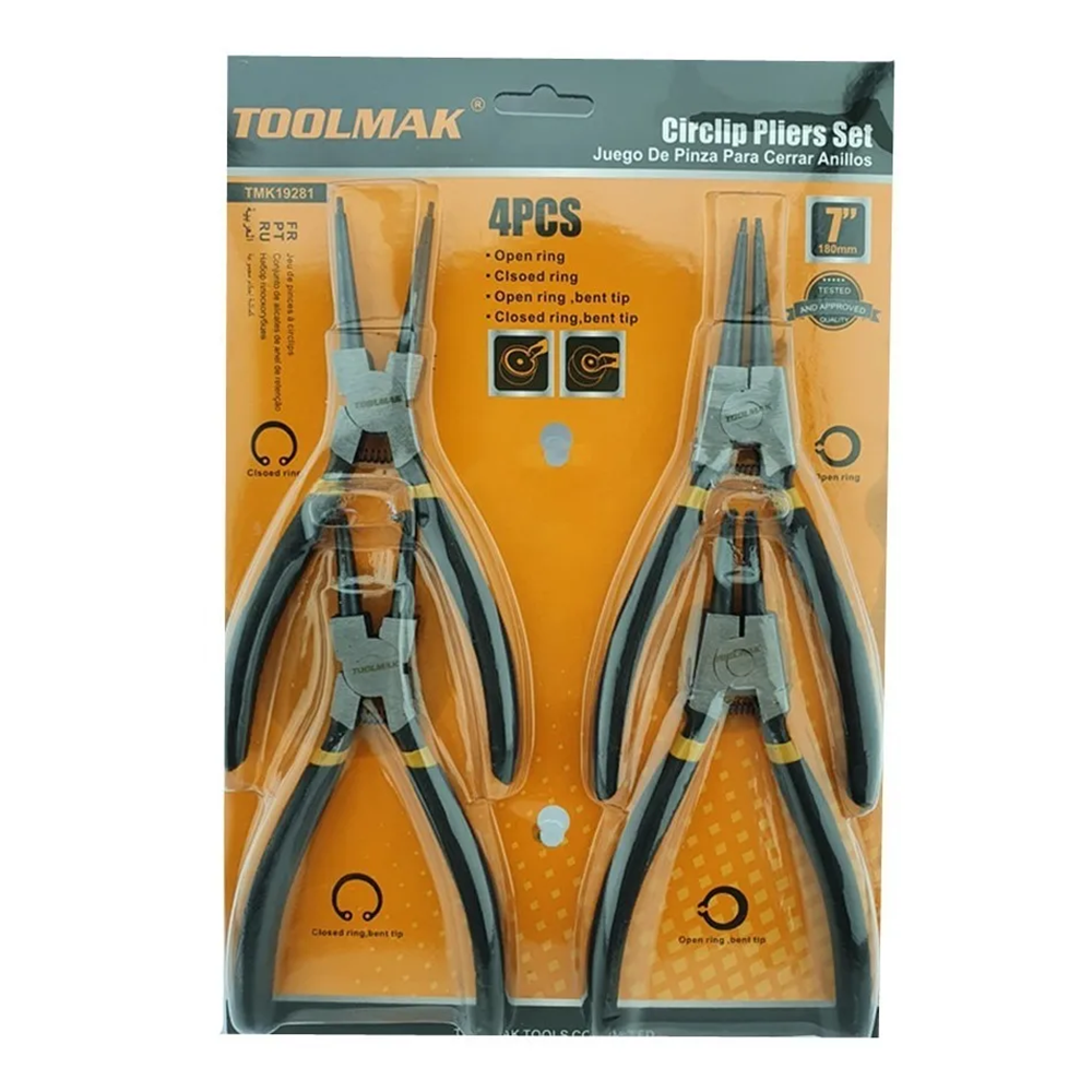 SET ALICATES TOOLMAK SACASEGUROS 7" TMK19281 - 1