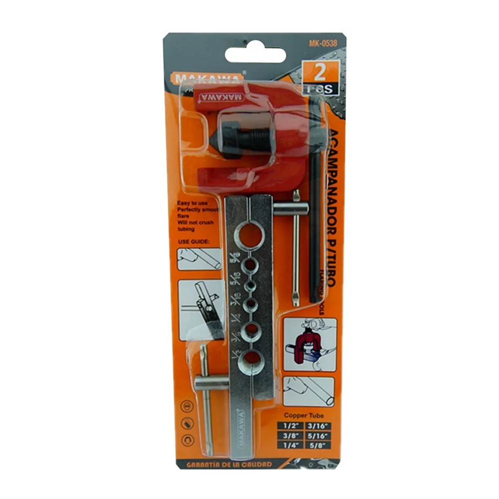 LLAVE MAKAWA EXPANDIDOR TUBO CAÑERIAS ALUMINIO COBRE MK0538 - 2
