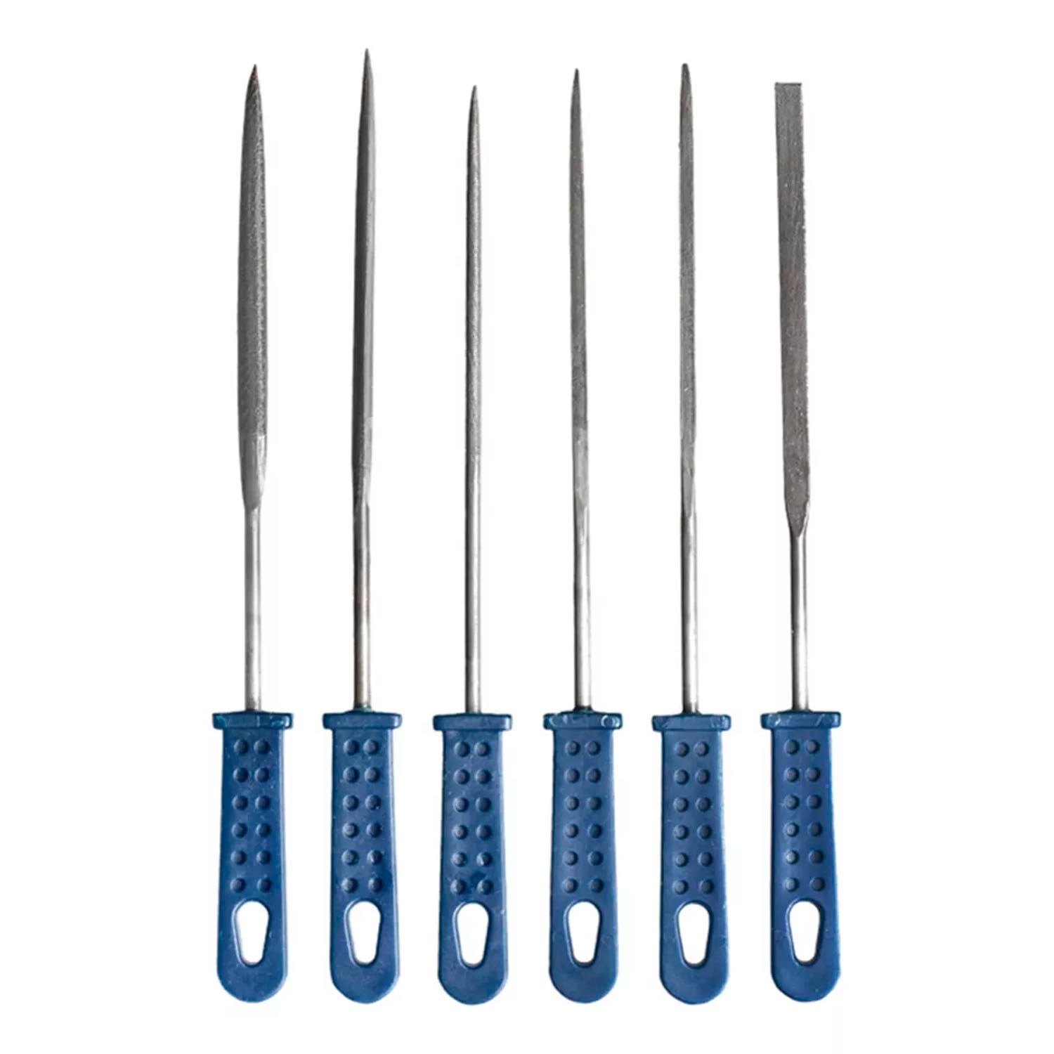 KIT SET JUEGO DE MINI LIMAS 120MM 6 PIEZAS KWB 926000 - 1