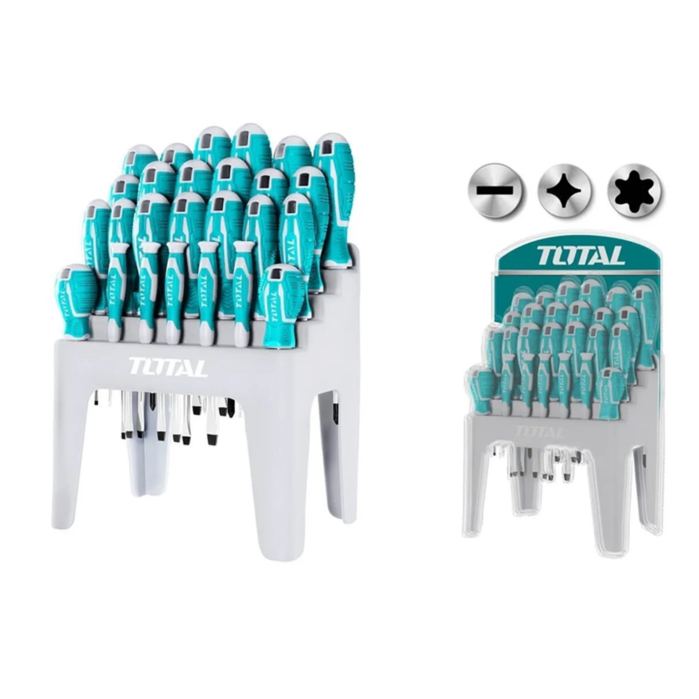 SET DESTORNILLADORES TOTAL TOOLS THT250626 26 PIEZAS - 2