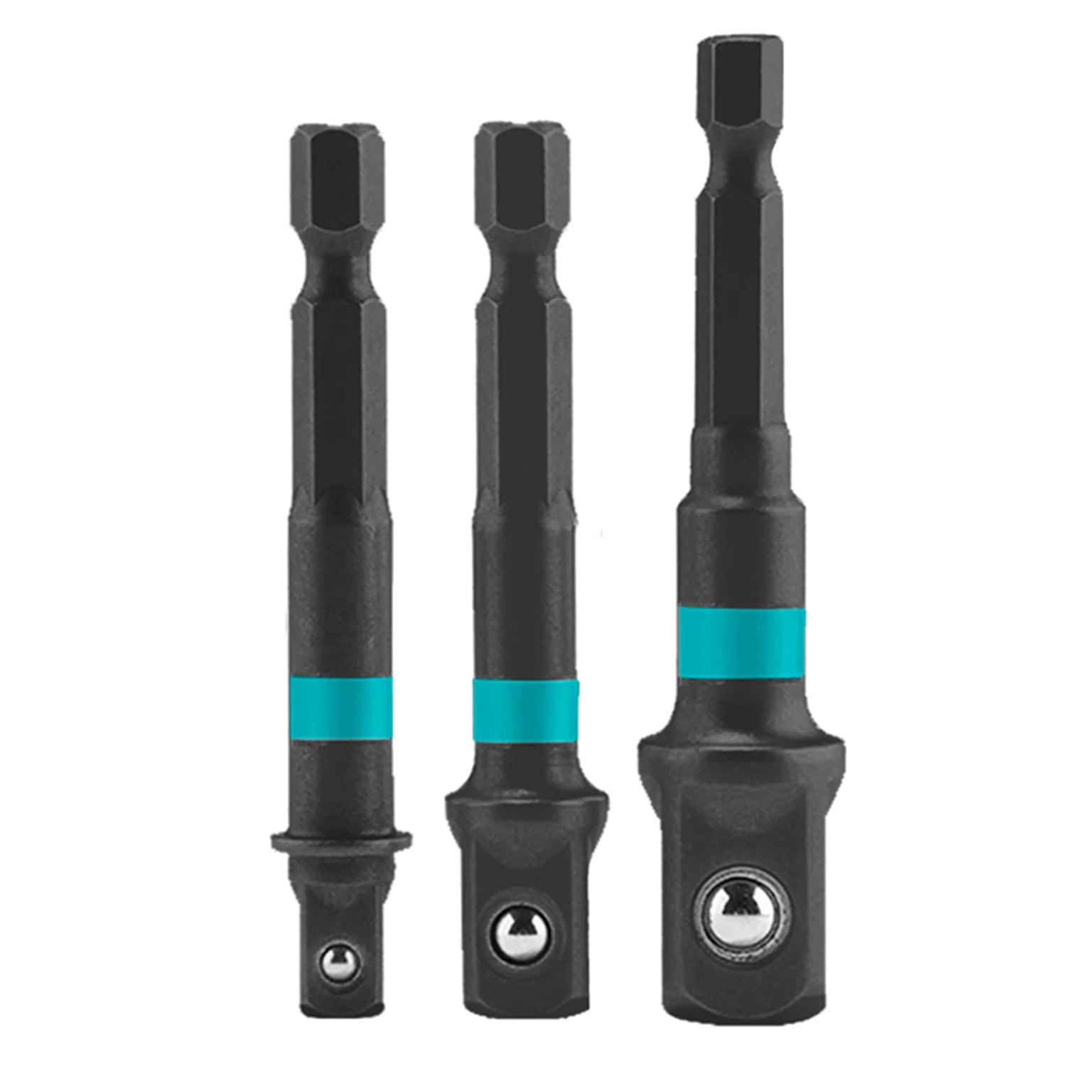3 ADAPTADORES DADOS IMPACTO CUADRANTE 1/2 3/8 1/4 TOTAL - 1