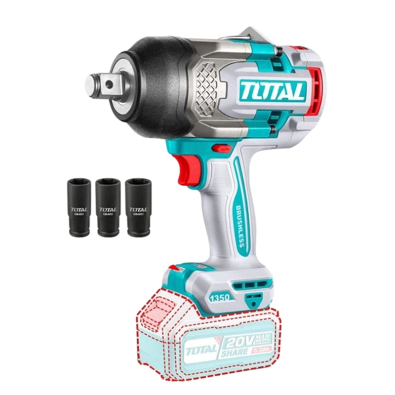 TALADRO PISTOLA LLAVE IMPACTO 20V TOTAL TIWLI201351 - 1