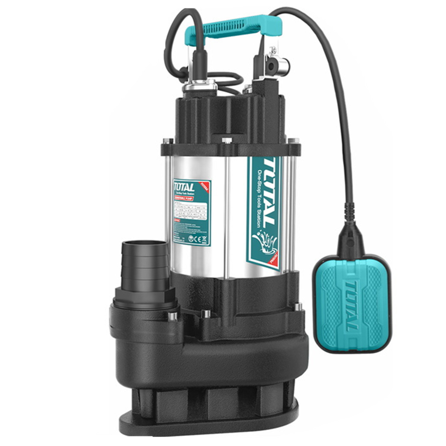 BOMBA SUMERGIBLE DE AGUAS SUCIAS 1100W TOTAL TWP7110016 - 1
