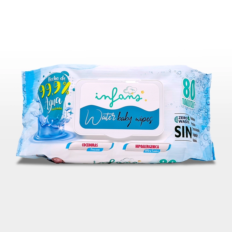TOALLITAS HUMEDAS 99.9% AGUA, INFANS. PACK 24 DE 80 UNIDADES C/U - 2